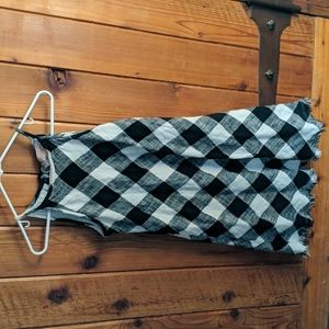 Aline spaghetti strap large buffalo check dress